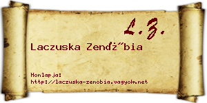 Laczuska Zenóbia névjegykártya
